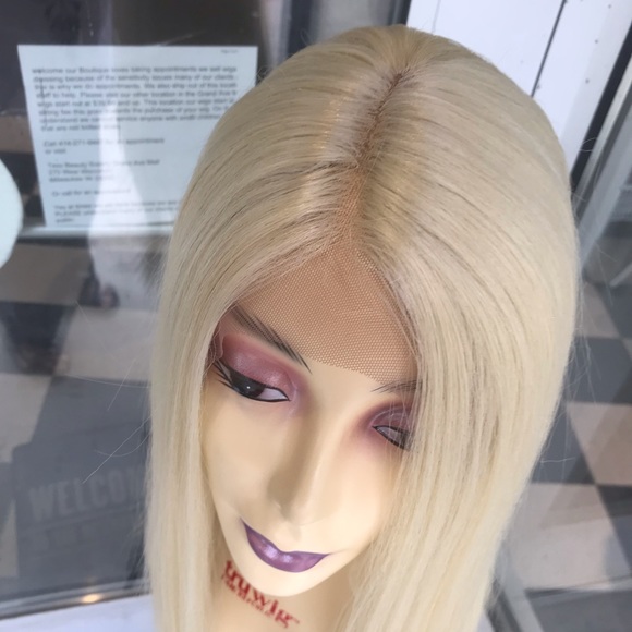 Long blonde wig 613 Swisslace Lacefront 2020 Wig main image 4
